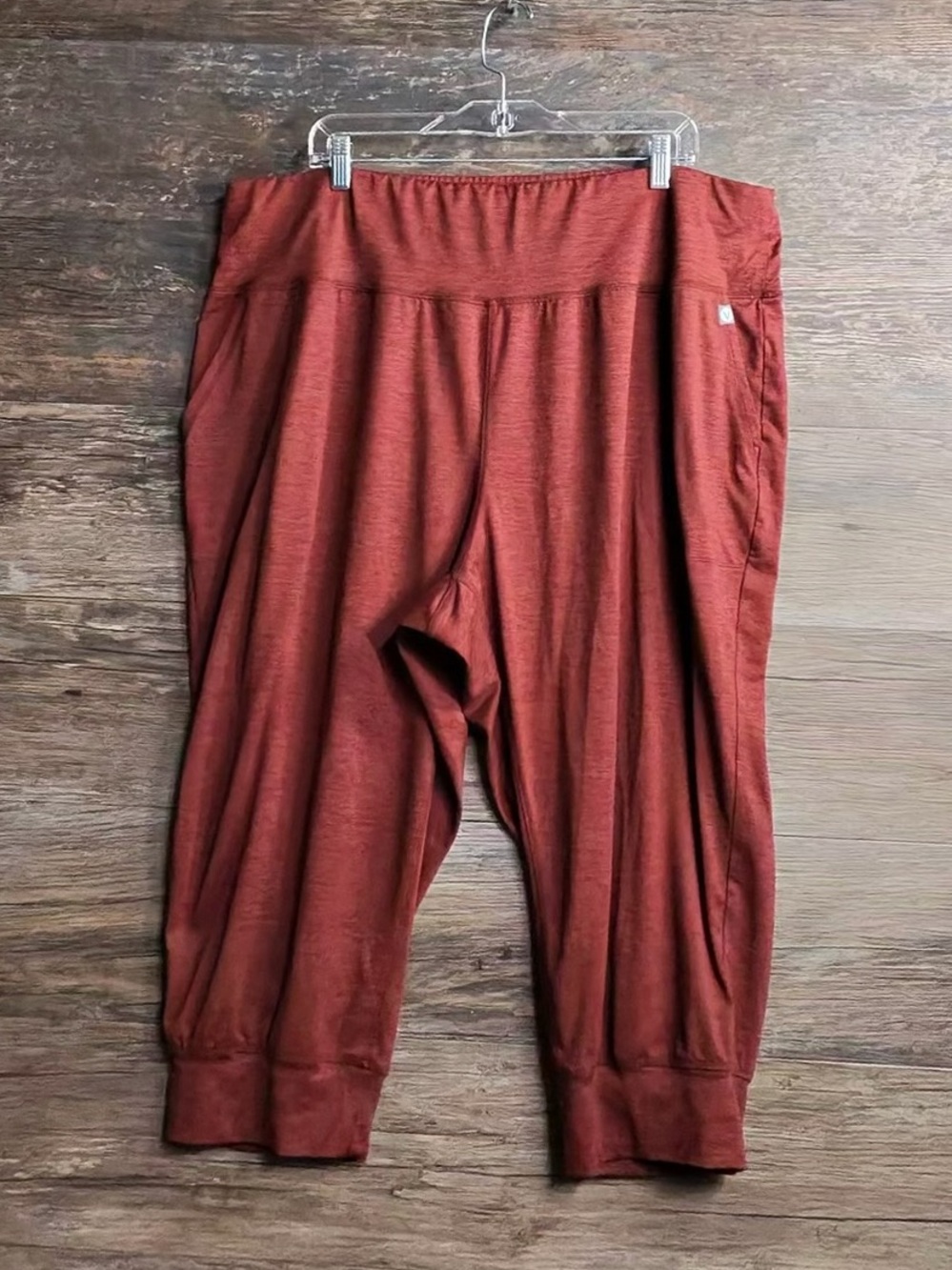 Lane Bryant Burnt Orange Cropped Jogger Pants